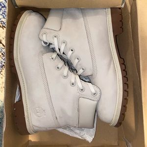 Cream Timberland Boots